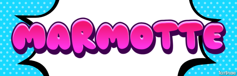 Marmotte Effet de texte