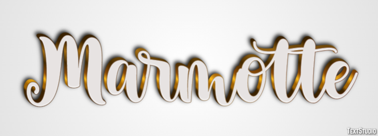 Marmotte Effet de texte