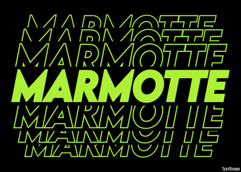 Marmotte Effet de texte