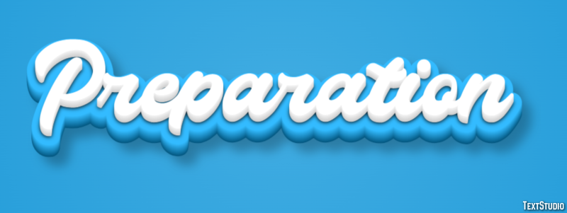 Preparation Text Effect