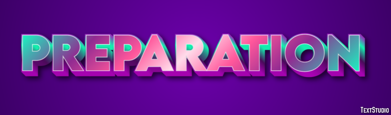 Preparation Text Effect