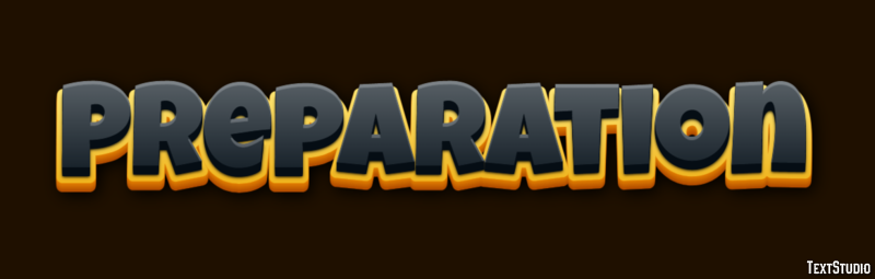 Preparation Text Effect
