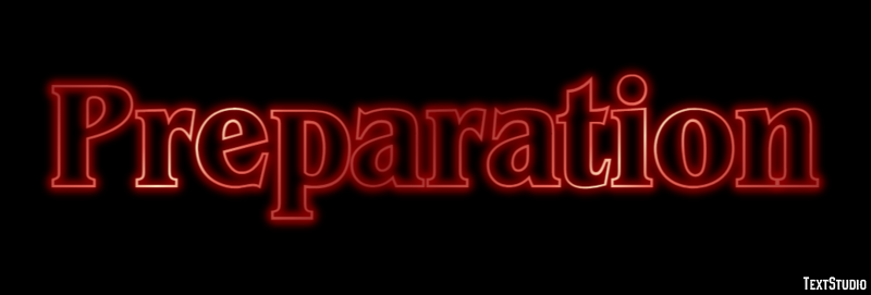 Preparation Text Effect
