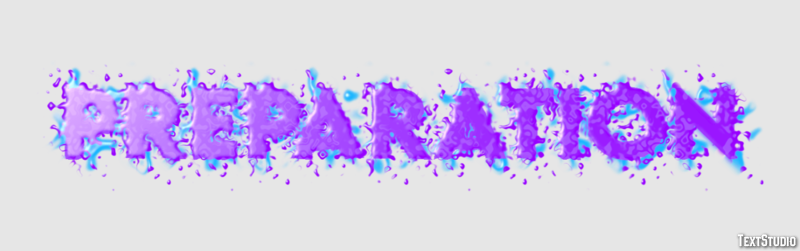 Preparation Text Effect