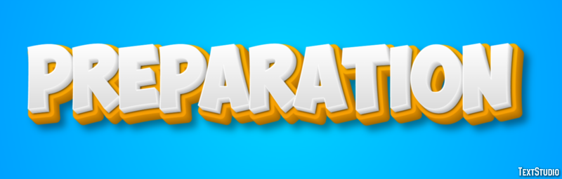 Preparation Text Effect