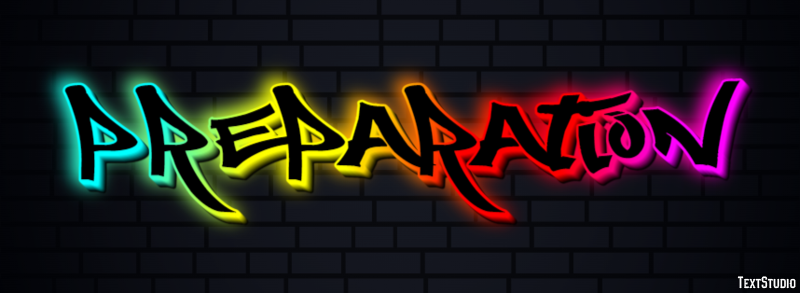 Preparation Text Effect