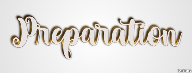 Preparation Text Effect
