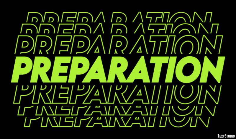 Preparation Text Effect