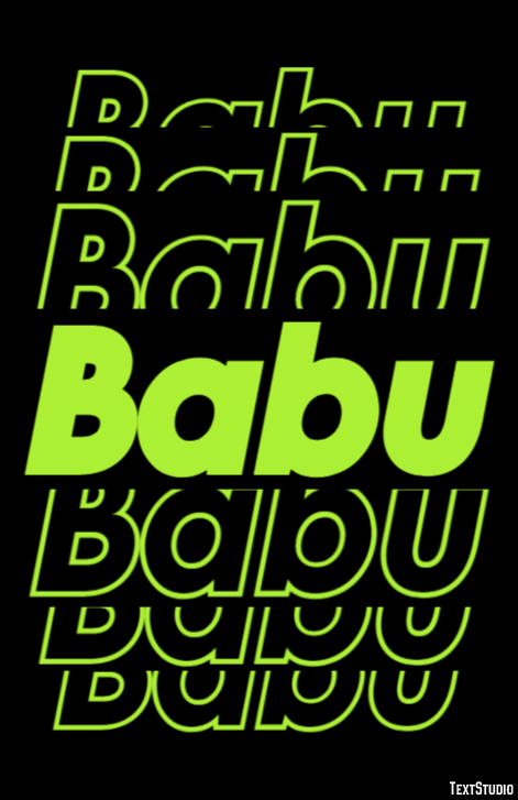 Babu Text Effect