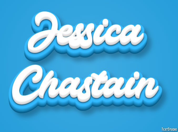 Jessica Chastain Efeito do texto