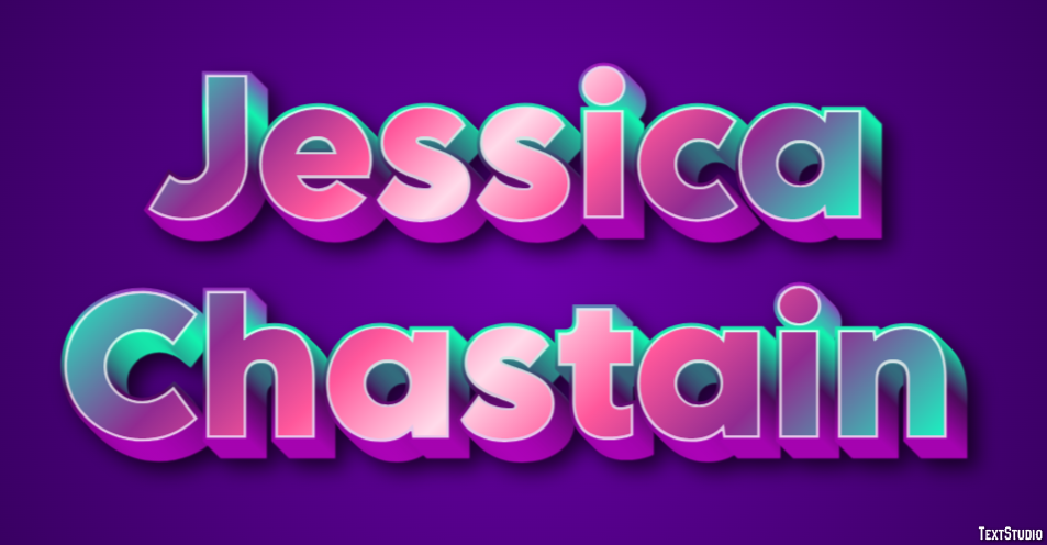 Jessica Chastain Efekt tekstowy
