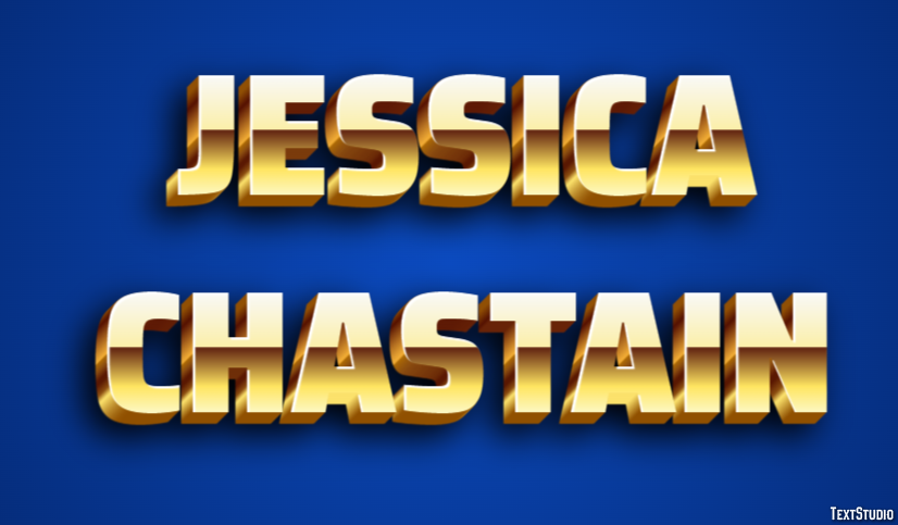 Jessica Chastain Effetto testo