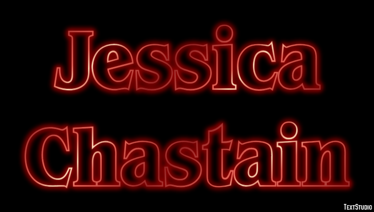 Jessica Chastain Efekt tekstowy