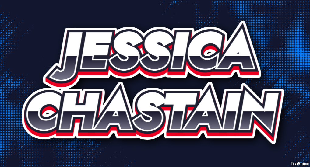 Jessica Chastain Text Effect
