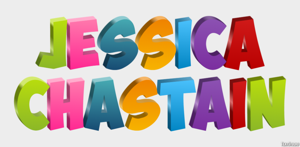 Jessica Chastain Efekt tekstowy