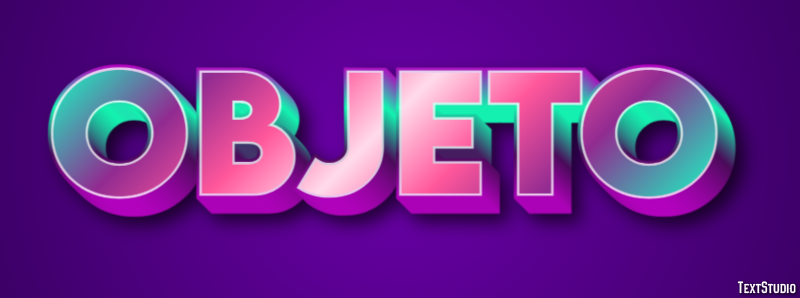 Objeto Efeito de texto