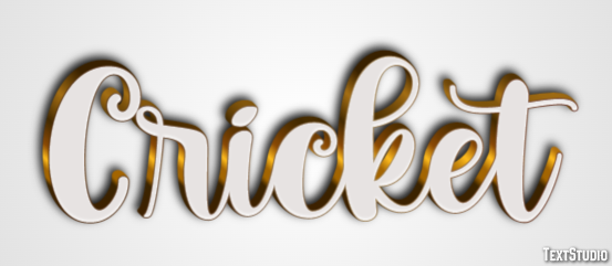 Cricket Text effect