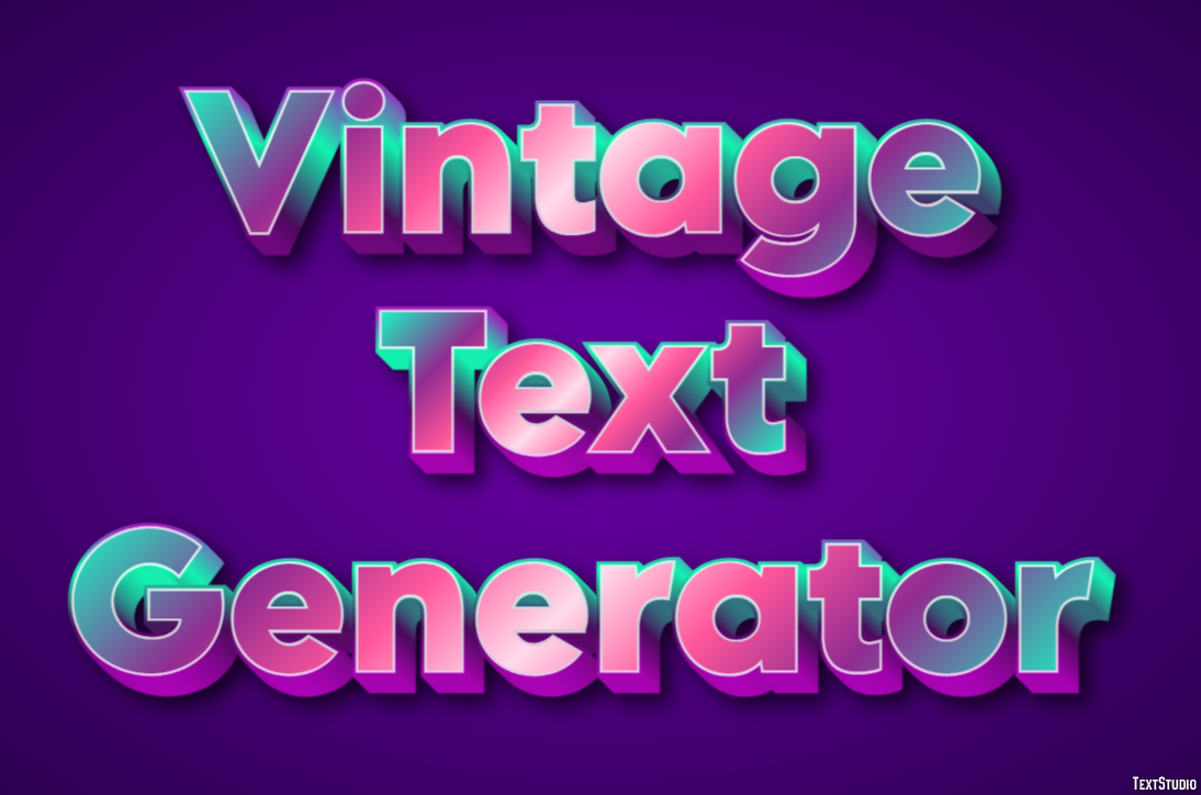 Vintage Text Generator Effetto testo