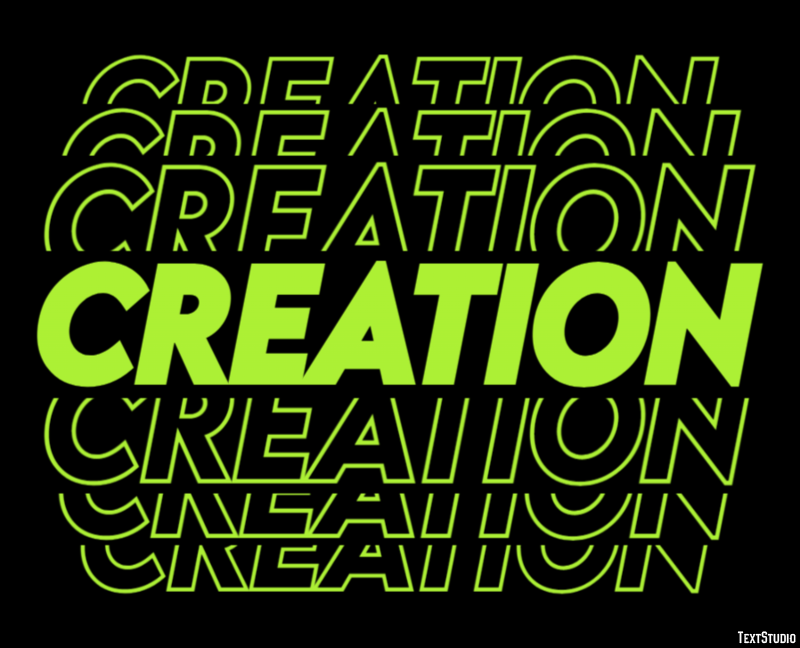 Creation Text Effect