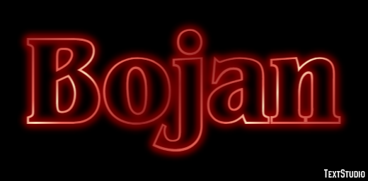 Bojan Text effect