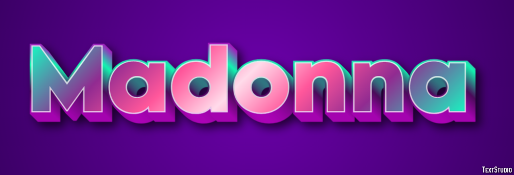 Madonna Text effect