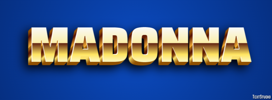 Madonna Text effect