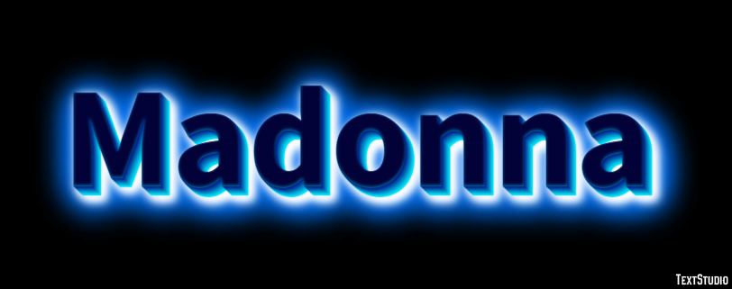 Madonna Text effect