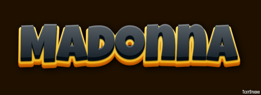 Madonna Text effect