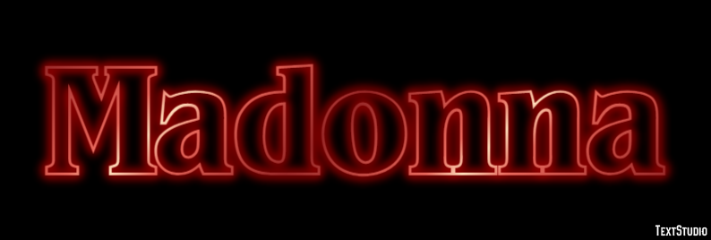 Madonna Text effect