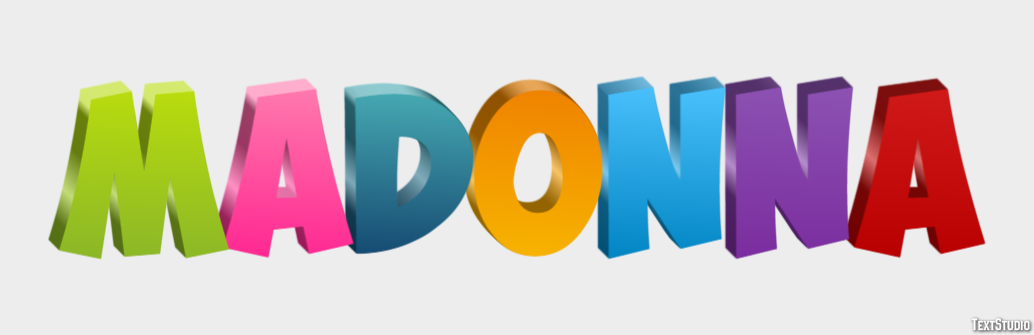 Madonna Text effect