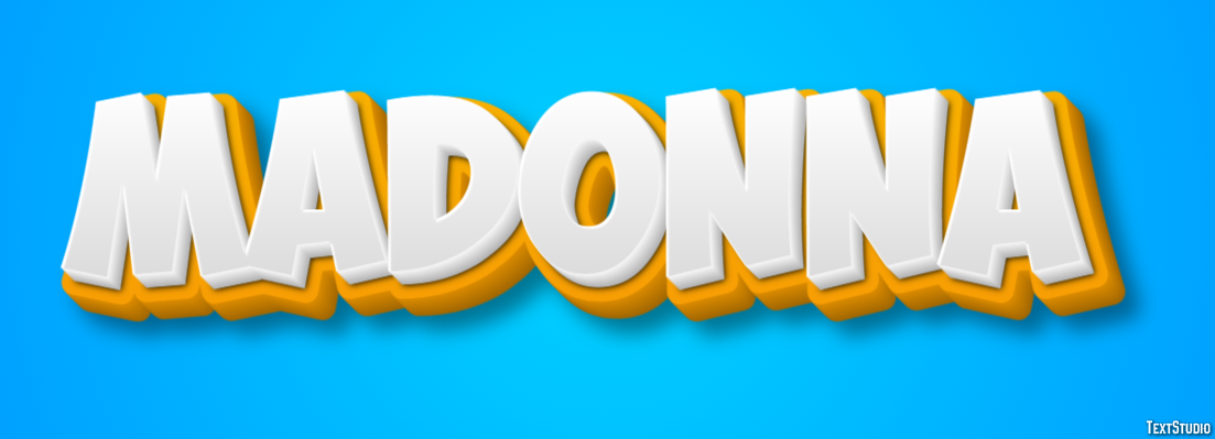 Madonna Text effect