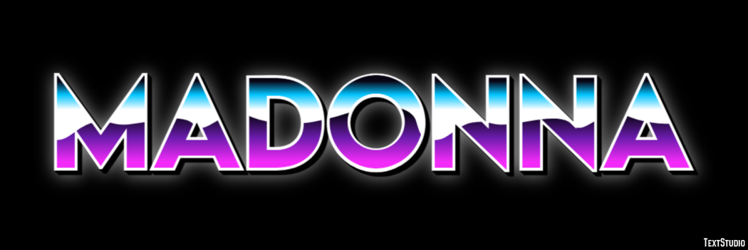 Madonna Text effect