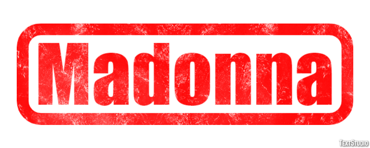Madonna Text effect
