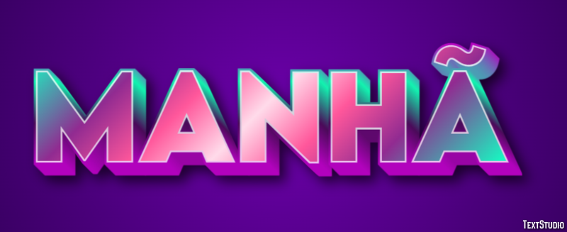 Manhã Texteffekt
