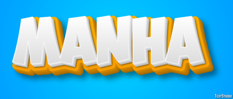 Manhã Texteffekt