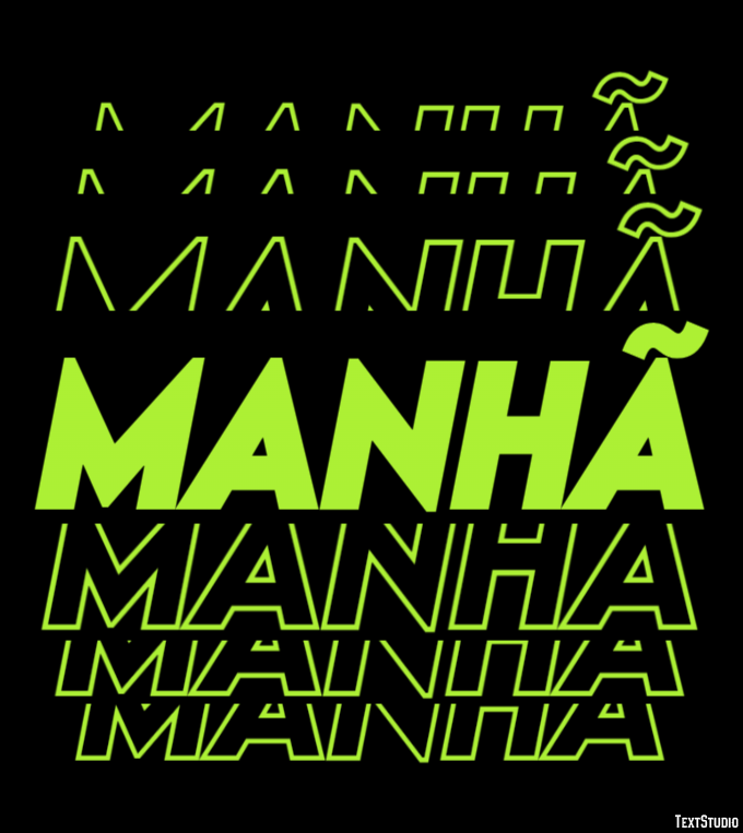 Manhã Texteffekt