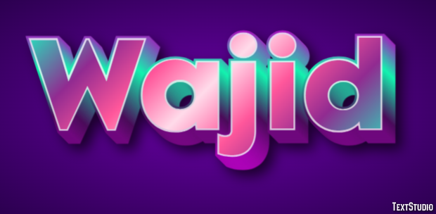 Wajid Text Effect