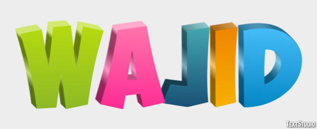 Wajid Text Effect