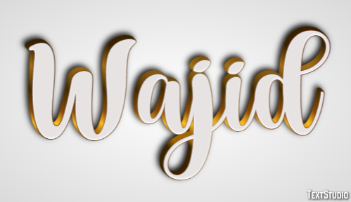 Wajid Text Effect