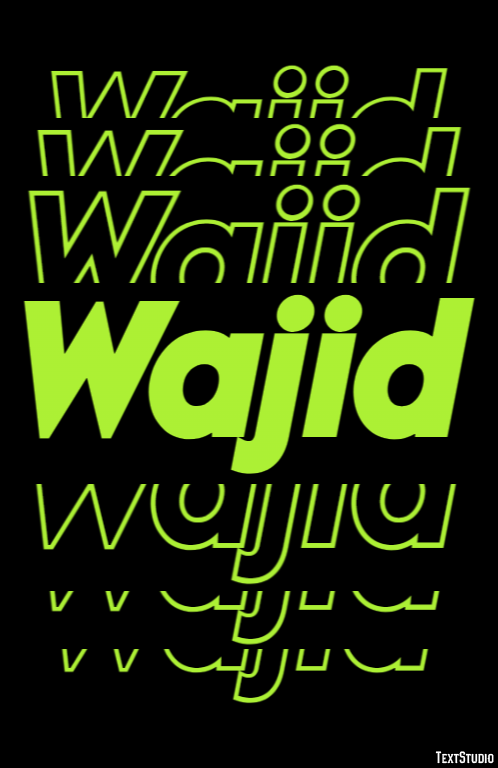 Wajid Text Effect