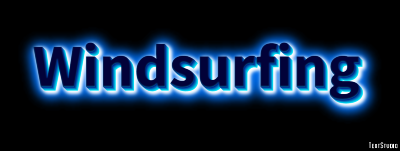 Windsurfing Effet de texte