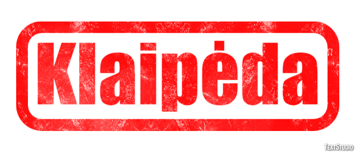 Klaipėda Tekst Effect