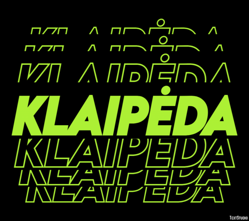 Klaipėda Tekst Effect