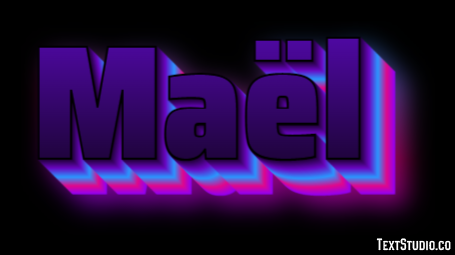 Maël テキスト効果