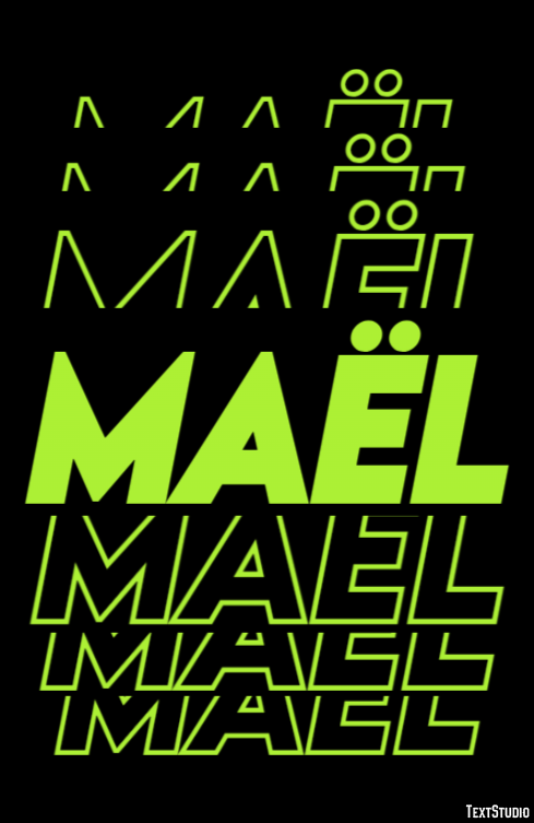 Maël Text Effect