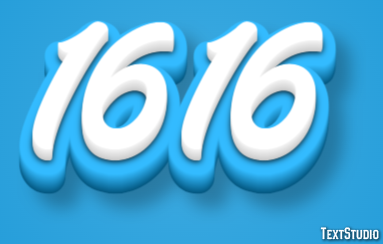 1616 Efecto de Texto