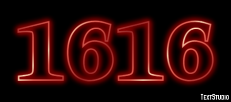 1616 Efecto de Texto