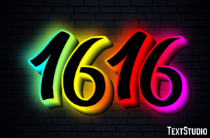 1616 Efecto de Texto