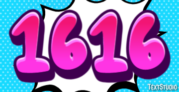 1616 テキスト効果
