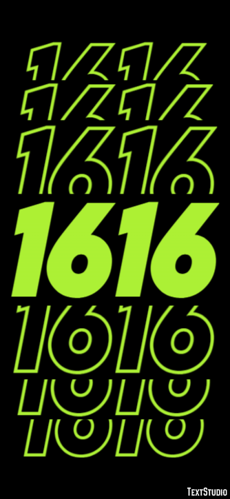 1616 Efecto de Texto